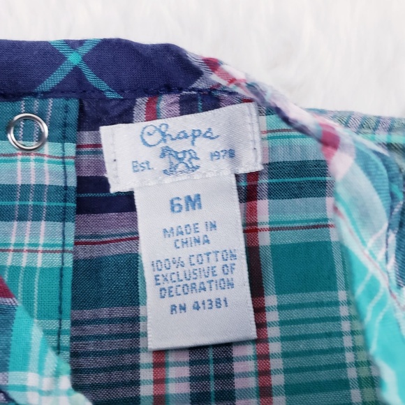 Chaps girl one piece Check Size 6M - NWT - Picture 8 of 8